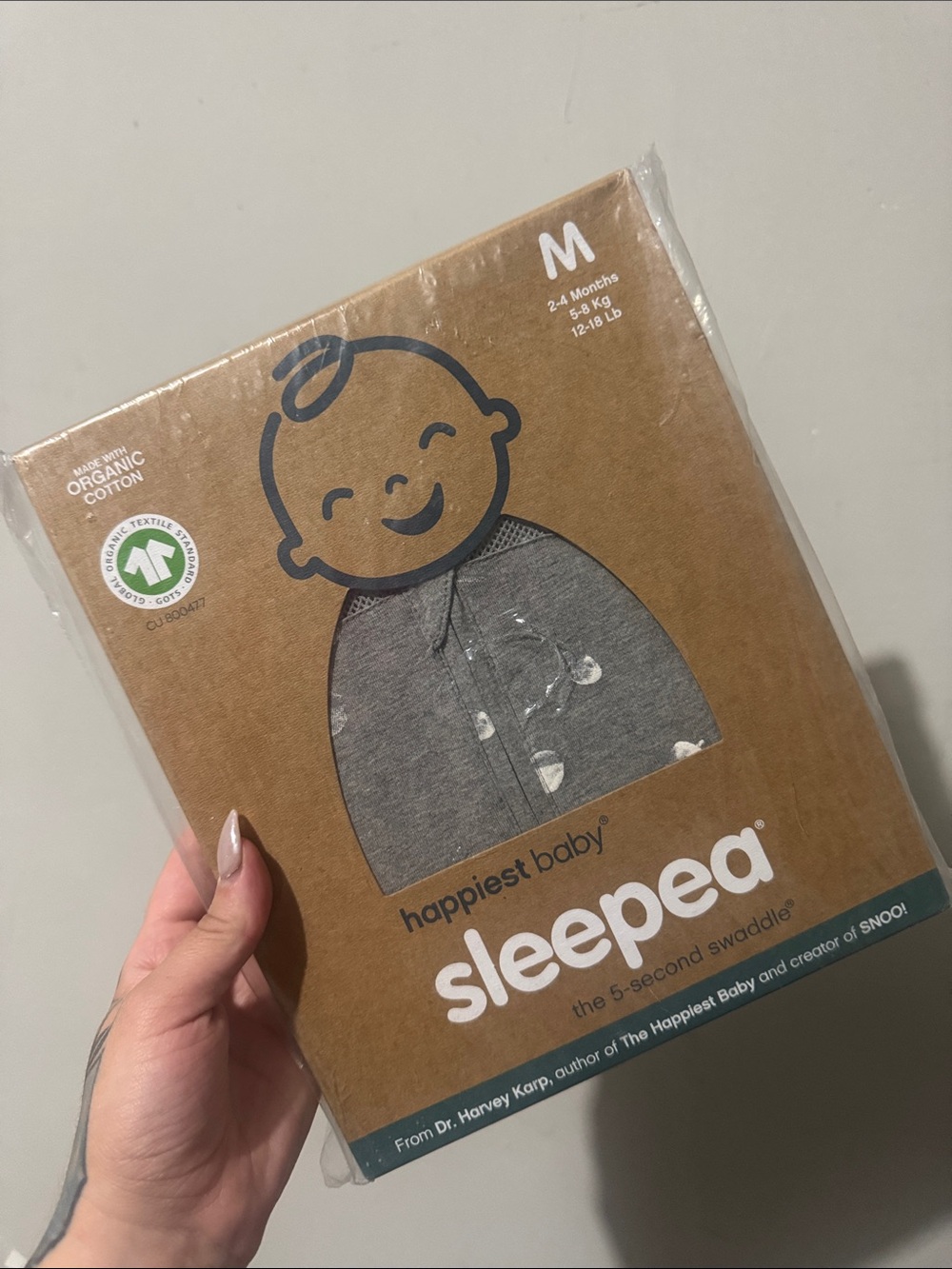 Happiest Baby Sleepea Sleep Sack - Gray (M)